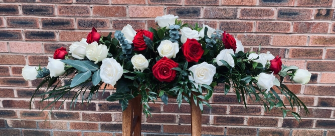 Double Ended Rose Coffin Spray
