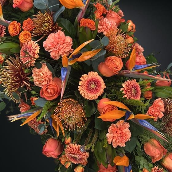 Bright Orange Coffin Spray