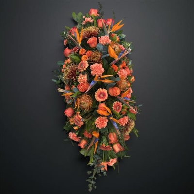 Bright Orange Coffin Spray