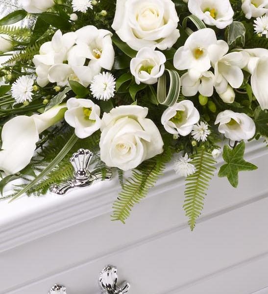 Children's Casket Spray   White